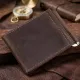 Солідний шкіряний Затискач для грошей GRANDE PELLE 11197 Коричневий