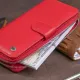 Жіночий шкіряний гаманець для карток та купюр ST Leather 19306 Червоний