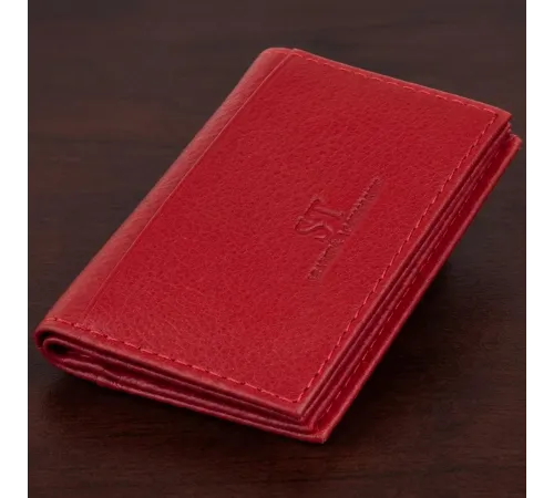 Візитниця-книжка ST Leather 19214 Червона