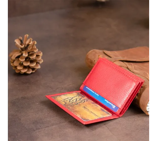 Візитниця-книжка ST Leather 19214 Червона