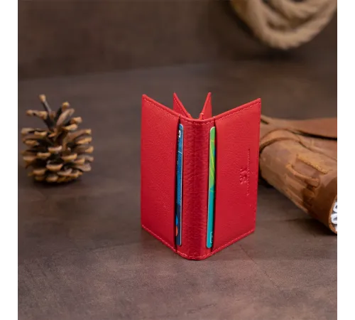 Візитниця-книжка ST Leather 19214 Червона