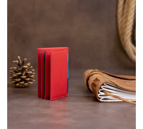 Візитниця-книжка ST Leather 19214 Червона