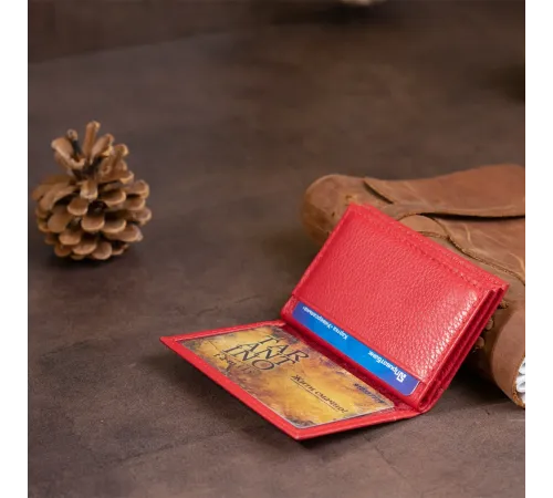 Візитниця-книжка ST Leather 19214 Червона