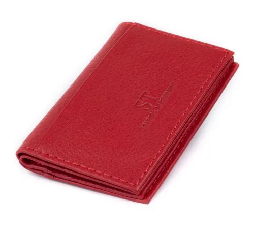 Візитниця-книжка ST Leather 19214 Червона