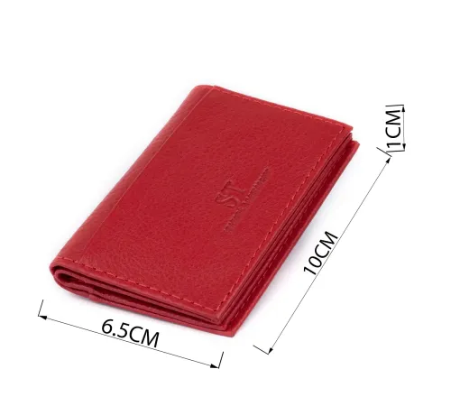 Візитниця-книжка ST Leather 19214 Червона