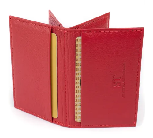 Візитниця-книжка ST Leather 19214 Червона