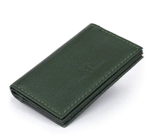 Візитниця-книжка ST Leather 19215 Зелена