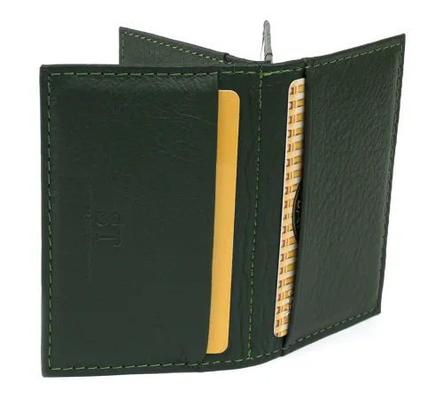 Візитниця-книжка ST Leather 19215 Зелена