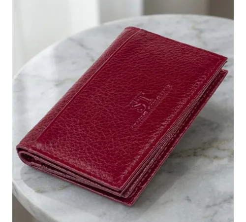 Візитниця-книжка ST Leather 19218 Бордова