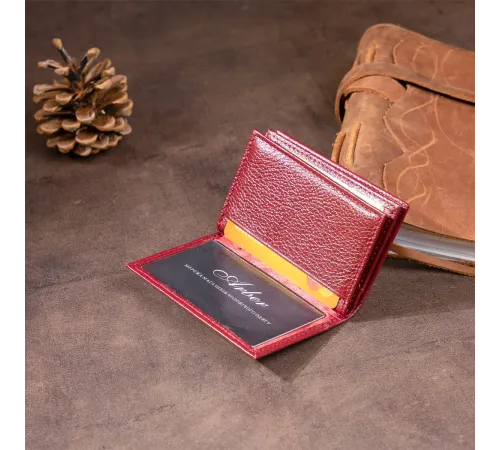 Візитниця-книжка ST Leather 19218 Бордова