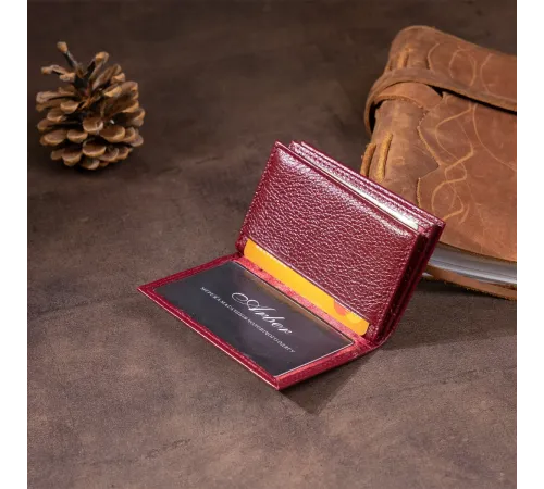 Візитниця-книжка ST Leather 19218 Бордова