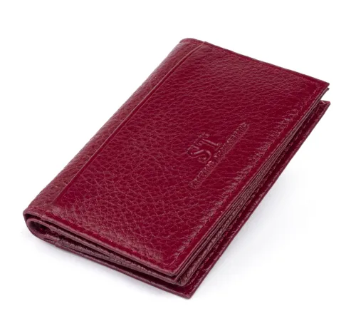 Візитниця-книжка ST Leather 19218 Бордова