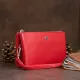 Місткий клатч з двох частин жіночий ST Leather 19251 Червоний