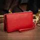 Місткий клатч з двох частин жіночий ST Leather 19251 Червоний
