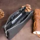Місткий клатч на два відділення жіночий ST Leather 19246 Чорний