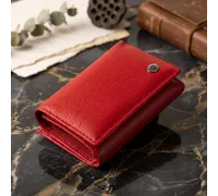 Жіноче шкіряне портмоне для карток купюр та монет ST Leather 19335 Червоне