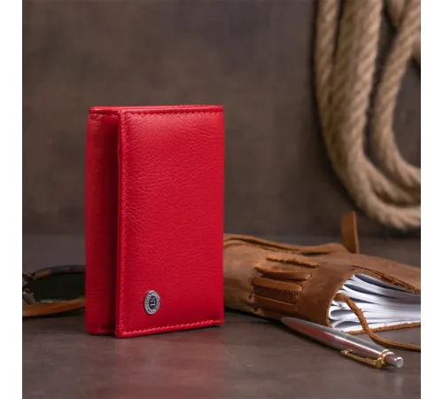 Жіноче шкіряне портмоне для карток купюр та монет ST Leather 19335 Червоне