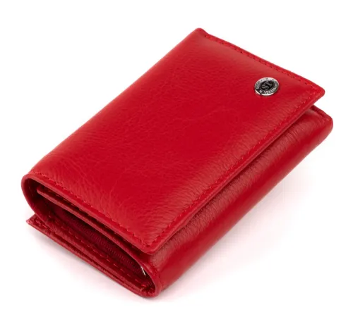 Жіноче шкіряне портмоне для карток купюр та монет ST Leather 19335 Червоне