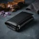 Горизонтальне портмоне зі шкіри унісекс на магніті ST Leather 19331 Чорне