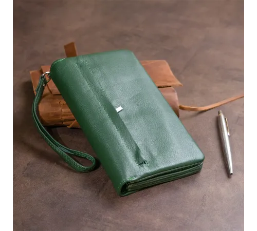 Клатч зі шкіри жіночий ST Leather 19320 Зелений