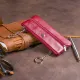 Ключница-кошелек с кармашком женская ST Leather 19352 Бордовая
