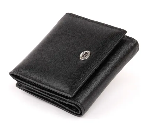 Компактний гаманець жіночий ST Leather 19256 Чорний