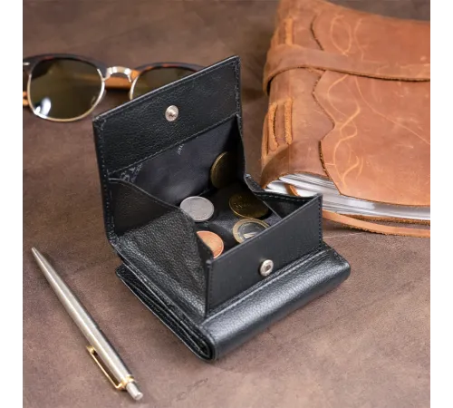 Компактний гаманець жіночий ST Leather 19256 Чорний