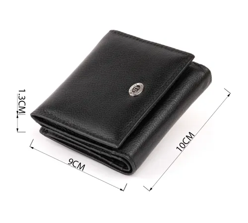 Компактний гаманець жіночий ST Leather 19256 Чорний