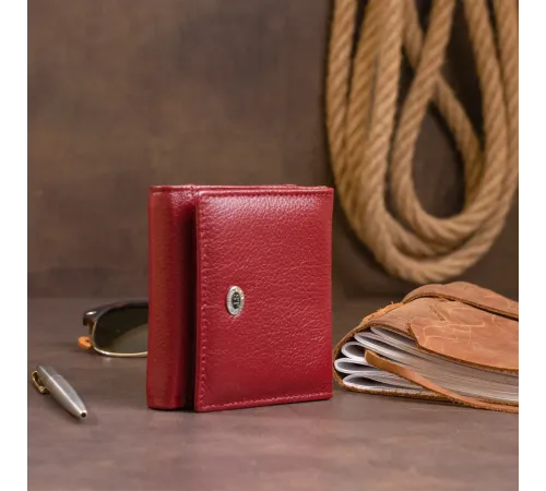 Компактний гаманець жіночий ST Leather 19257 Бордовий