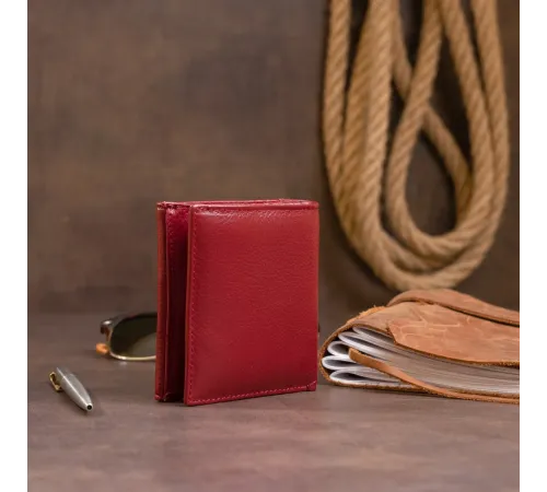 Компактний гаманець жіночий ST Leather 19257 Бордовий