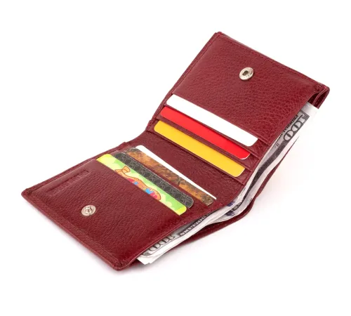 Компактний гаманець жіночий ST Leather 19257 Бордовий
