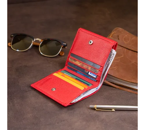 Компактний гаманець жіночий ST Leather 19259 Червоний