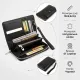 Гаманець зі шкіри на клямці ST Leather 19339 Чорний