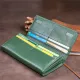 Гаманець на магнітах з клапаном жіночий ST Leather 19240 Зелений