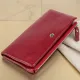Гаманець-клатч зі шкіри з кишенею для мобільного ST Leather 19311 Бордовий