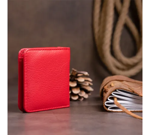 Маленький гаманець на кнопці жіночий ST Leather 19239 Червоний