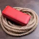 Жіночий шкіряний клатч для карток купюр та телефона ST Leather 19366 Червоний