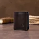Вертикальне глянсове портмоне з накладною монетницьою GRANDE PELLE 11330 Шоколадне
