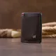 Вертикальне портмоне-кредитниця комбі в гладкій шкірі GRANDE PELLE 11328 Коричневе