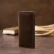 Вертикальний гаманець матовий на магнітній кнопці GRANDE PELLE 11314 Шоколадний