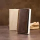 Вертикальний гаманець матовий на магнітній кнопці GRANDE PELLE 11314 Шоколадний