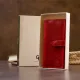 Вертикальний жіночий гаманець глянсовий Anet на кнопці GRANDE PELLE 11325 Червоний