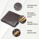Портмоне горизонтальне Amico на магніті на два відділення GRANDE PELLE 11321 Коричневе