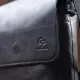 Сумка месенджер в гладкій шкірі GRANDE PELLE 11333 Чорна
