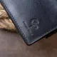 Функціональне тонке портмоне GRANDE PELLE 11323 Синє