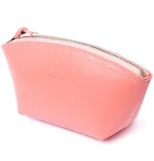Жіноча косметичка зі шкіри Amelin GRANDE PELLE 11299 Пудровая