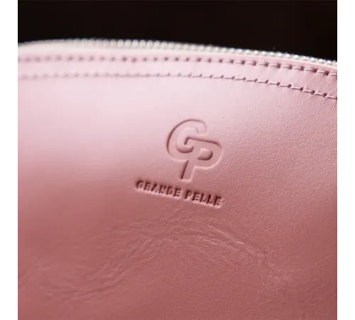 Жіноча косметичка зі шкіри Amelin GRANDE PELLE 11299 Пудровая