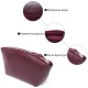 Жіноча косметичка зі шкіри Amelin GRANDE PELLE 11300 Сливова