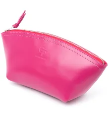 Жіноча косметичка зі шкіри Amelin GRANDE PELLE 11301 Фуксія