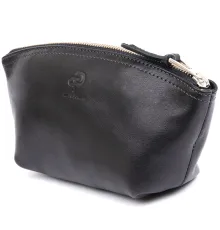 Жіноча косметичка зі шкіри Amelin GRANDE PELLE 11302 Чорна